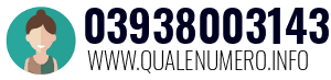 Numero di telefono 03938003143 03938003143