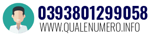 Numero di telefono 0393801299058 0393801299058