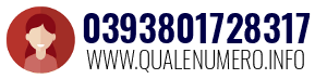Numero di telefono 0393801728317 0393801728317