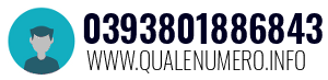 Numero di telefono 0393801886843 0393801886843