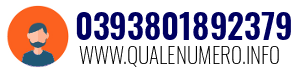 Numero di telefono 0393801892379 0393801892379