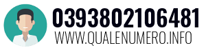 Numero di telefono 0393802106481 0393802106481