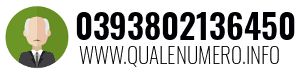 Numero di telefono 0393802136450 0393802136450