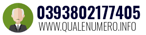 Numero di telefono 0393802177405 0393802177405