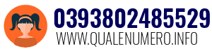 Numero di telefono 0393802485529 0393802485529