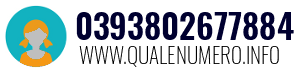 Numero di telefono 0393802677884 0393802677884