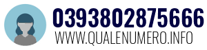 Numero di telefono 0393802875666 0393802875666