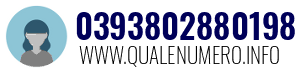 Numero di telefono 0393802880198 0393802880198