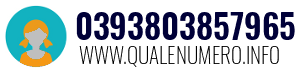 Numero di telefono 0393803857965 0393803857965