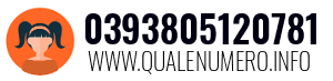Numero di telefono 0393805120781 0393805120781