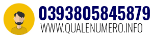 Numero di telefono 0393805845879 0393805845879