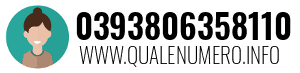 Numero di telefono 0393806358110 0393806358110