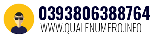 Numero di telefono 0393806388764 0393806388764