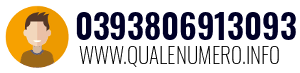 Numero di telefono 0393806913093 0393806913093