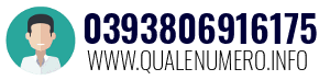 Numero di telefono 0393806916175 0393806916175