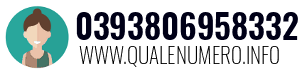 Numero di telefono 0393806958332 0393806958332