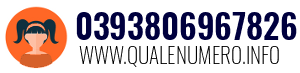 Numero di telefono 0393806967826 0393806967826