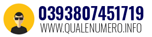 Numero di telefono 0393807451719 0393807451719