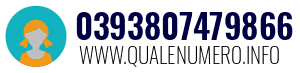 Numero di telefono 0393807479866 0393807479866