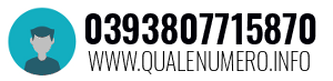 Numero di telefono 0393807715870 0393807715870