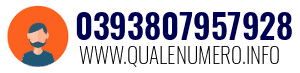 Numero di telefono 0393807957928 0393807957928