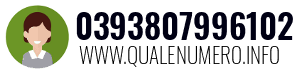Numero di telefono 0393807996102 0393807996102