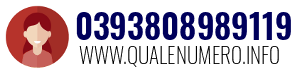 Numero di telefono 0393808989119 0393808989119