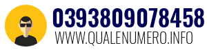 Numero di telefono 0393809078458 0393809078458