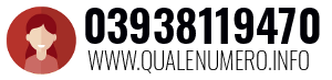 Numero di telefono 03938119470 03938119470