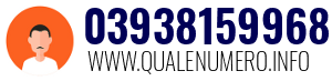Numero di telefono 03938159968 03938159968