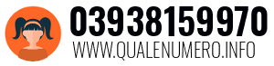 Numero di telefono 03938159970 03938159970