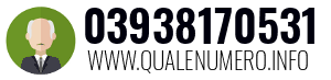 Numero di telefono 03938170531 03938170531