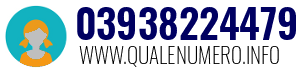 Numero di telefono 03938224479 03938224479