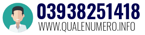 Numero di telefono 03938251418 03938251418