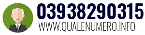 Numero di telefono 03938290315 03938290315
