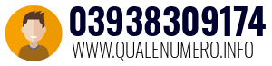 Numero di telefono 03938309174 03938309174