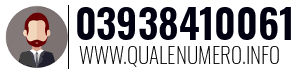 Numero di telefono 03938410061 03938410061