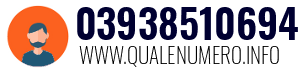 Numero di telefono 03938510694 03938510694