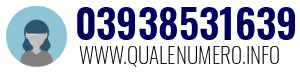 Numero di telefono 03938531639 03938531639