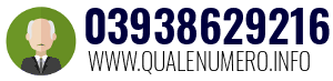 Numero di telefono 03938629216 03938629216