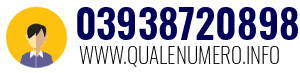 Numero di telefono 03938720898 03938720898