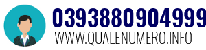 Numero di telefono 0393880904999 0393880904999