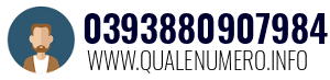 Numero di telefono 0393880907984 0393880907984