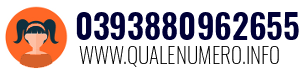 Numero di telefono 0393880962655 0393880962655