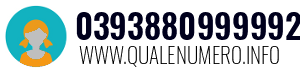 Numero di telefono 0393880999992 0393880999992