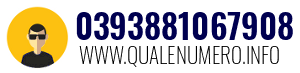 Numero di telefono 0393881067908 0393881067908