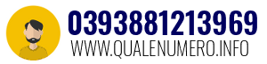 Numero di telefono 0393881213969 0393881213969