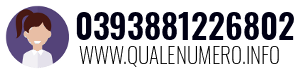 Numero di telefono 0393881226802 0393881226802