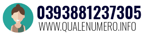 Numero di telefono 0393881237305 0393881237305
