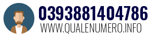Numero di telefono 0393881404786 0393881404786